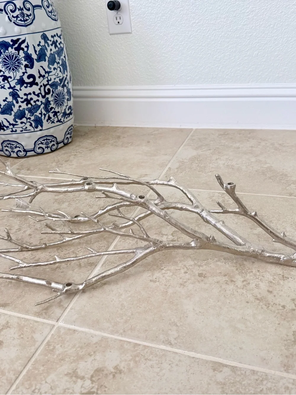 West Elm Silver Branch Candelabra Centerpiece